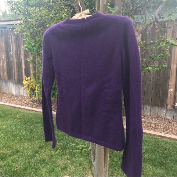 Burberry London Purple Cashmere Sweater - Picture 3 of 5